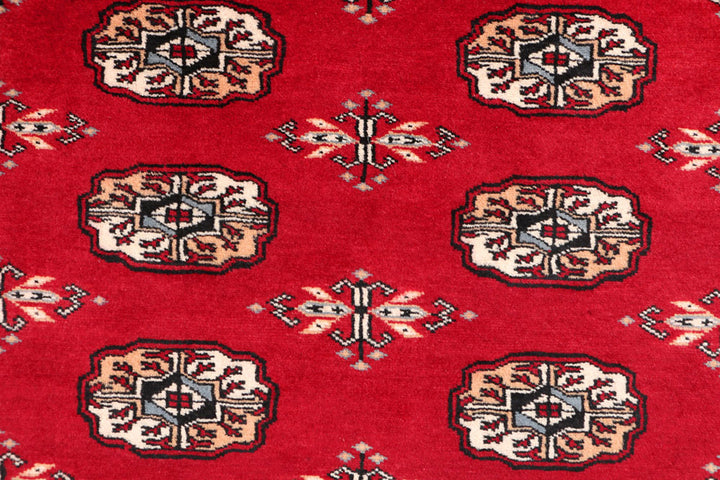 Dark Red Bokhara 3' 1 x 5' 1 - No. 47266