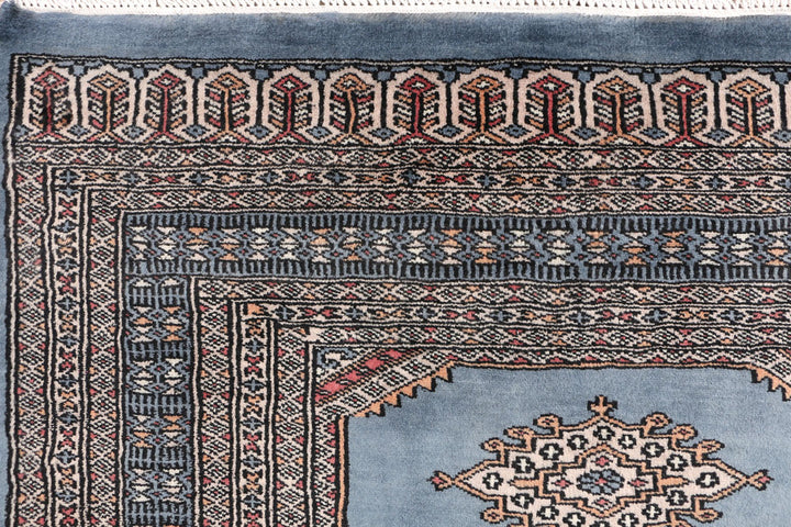 Steel Blue Jaldar 3' 1 x 4' 6 - No. 47267 - ALRUG Rug Store