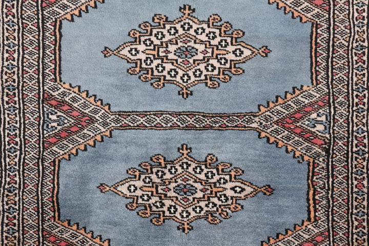 Steel Blue Jaldar 3' 1 x 4' 6 - No. 47267 - ALRUG Rug Store