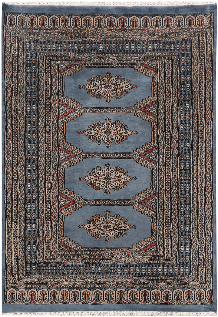 Steel Blue Jaldar 3' 1 x 4' 6 - No. 47267 - ALRUG Rug Store