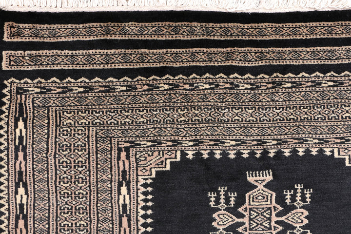 Black Jaldar 3' 2 x 4' 11 - No. 47269 - ALRUG Rug Store