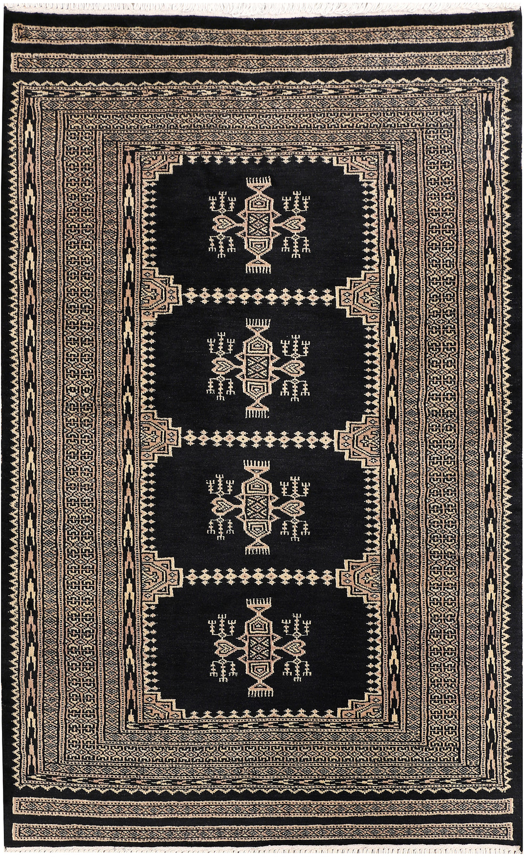 Black Jaldar 3' 2 x 4' 11 - No. 47269 - ALRUG Rug Store