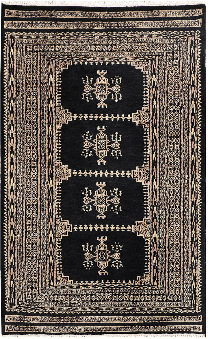 Black Jaldar 3' 2 x 4' 11 - No. 47269 - ALRUG Rug Store