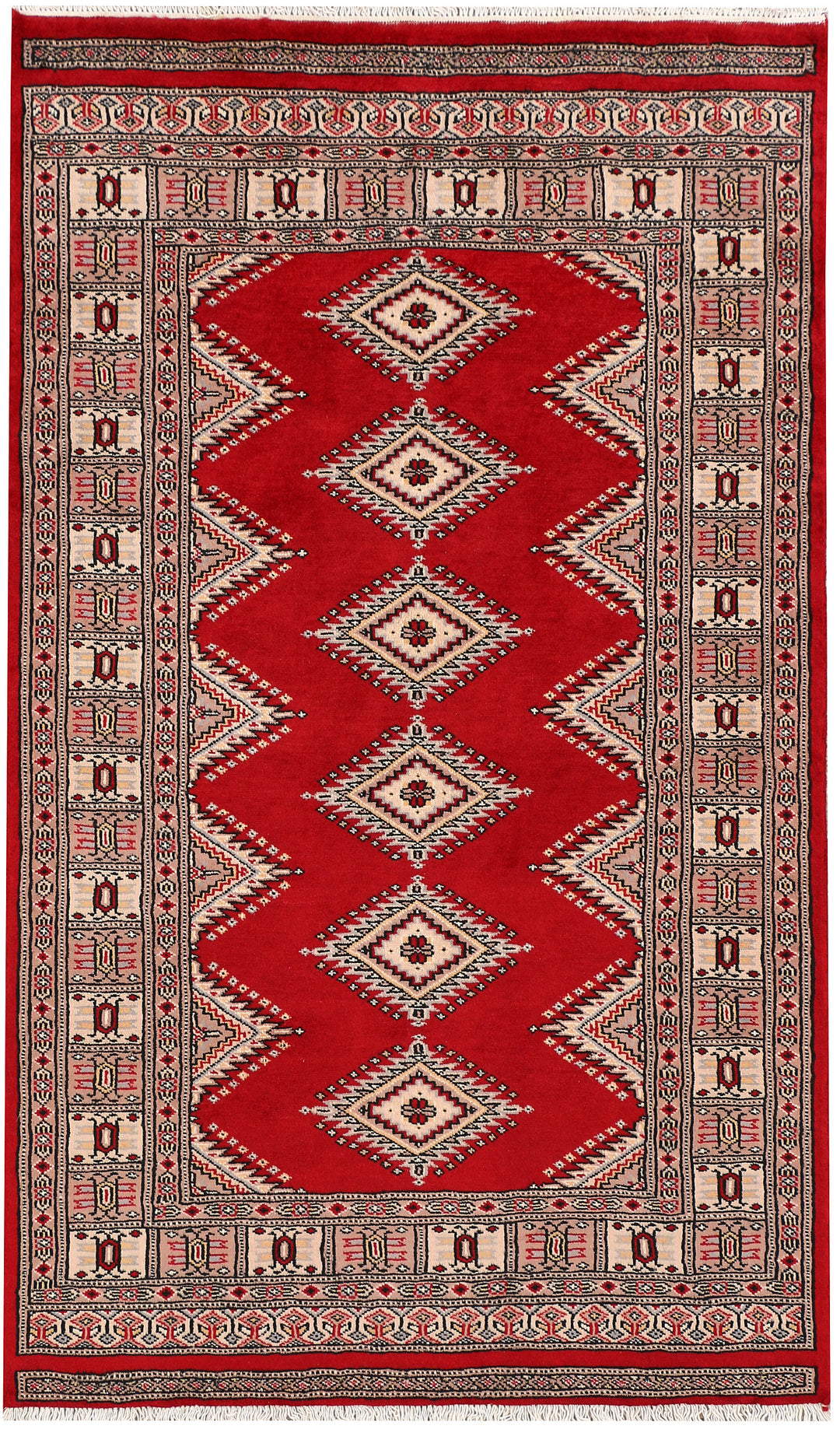 Dark Red Jaldar 3' 1 x 4' 10 - No. 47270 - ALRUG Rug Store