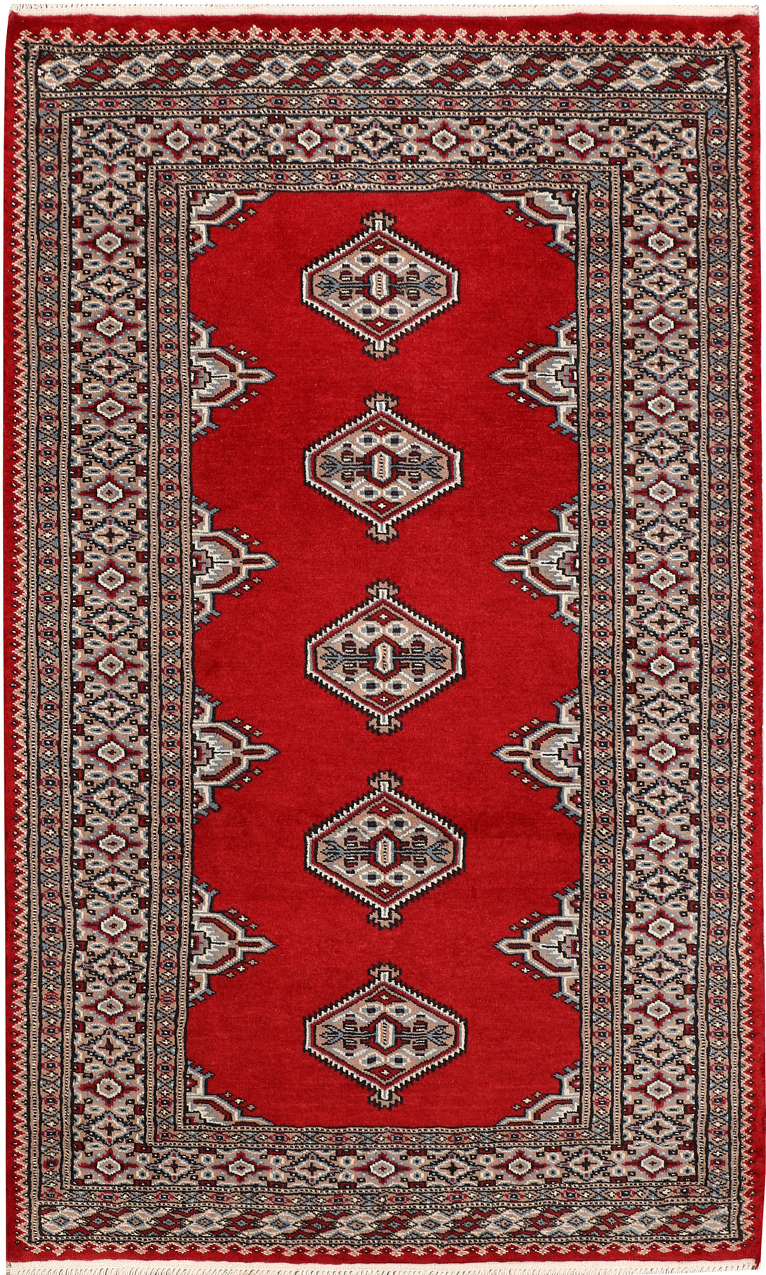 Dark Red Jaldar 3' 1 x 5' 1 - No. 47280 - ALRUG Rug Store