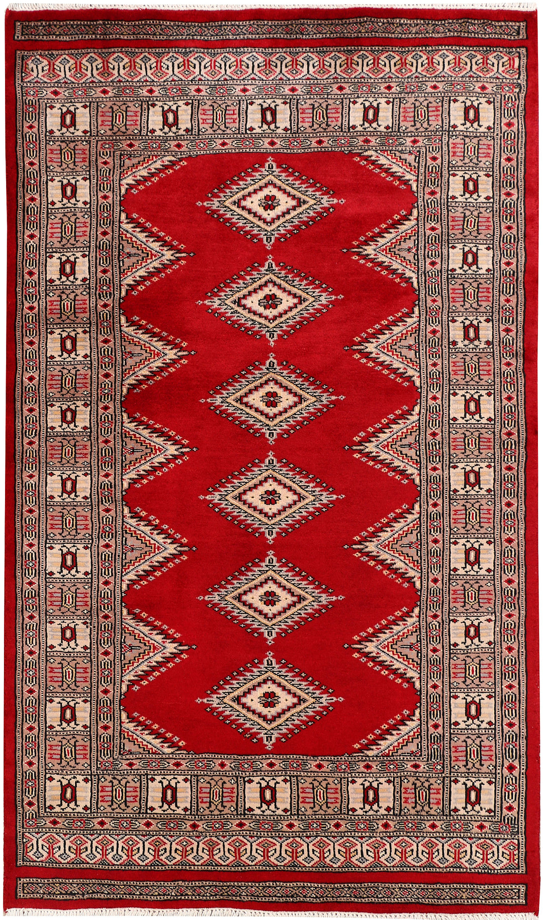Dark Red Jaldar 3' 2 x 5' 5 - No. 47285 - ALRUG Rug Store