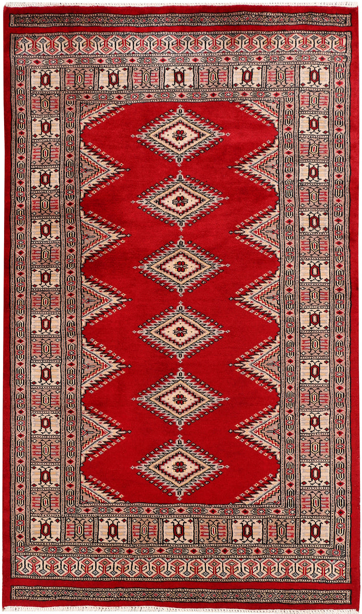 Dark Red Jaldar 3' 2 x 5' 5 - No. 47285 - ALRUG Rug Store