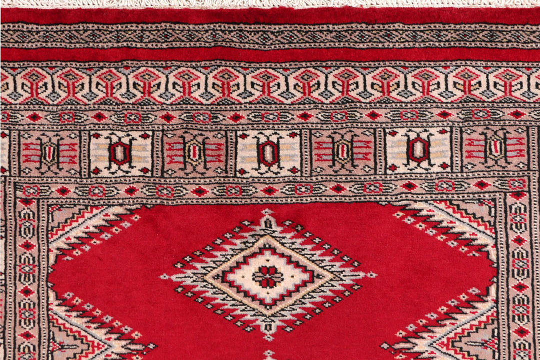 Dark Red Jaldar 3'  2" x 4'  11" - No. QA53576
