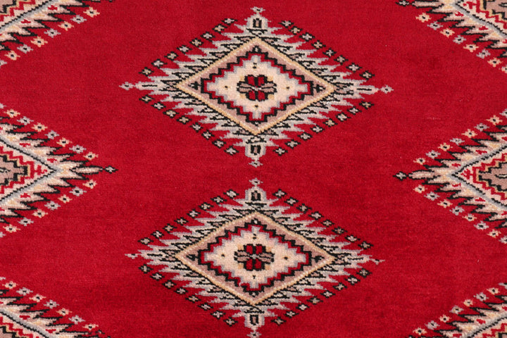 Dark Red Jaldar 3'  2" x 4'  11" - No. QA53576