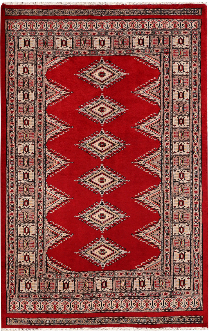 Dark Red Jaldar 3' 2 x 4' 11 - No. 47289