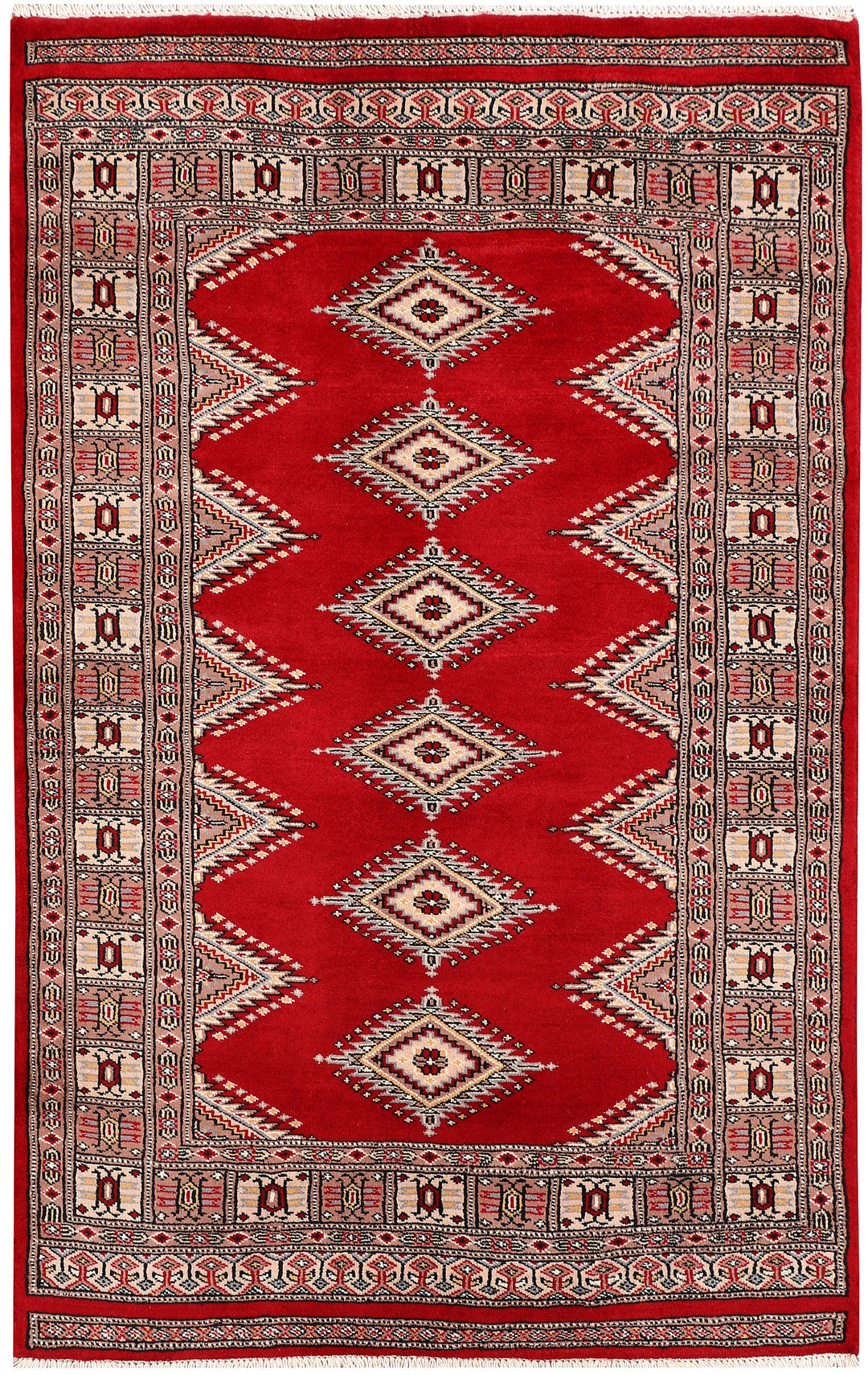 Dark Red Jaldar 3' 1 x 4' 11 - No. 47296 - ALRUG Rug Store
