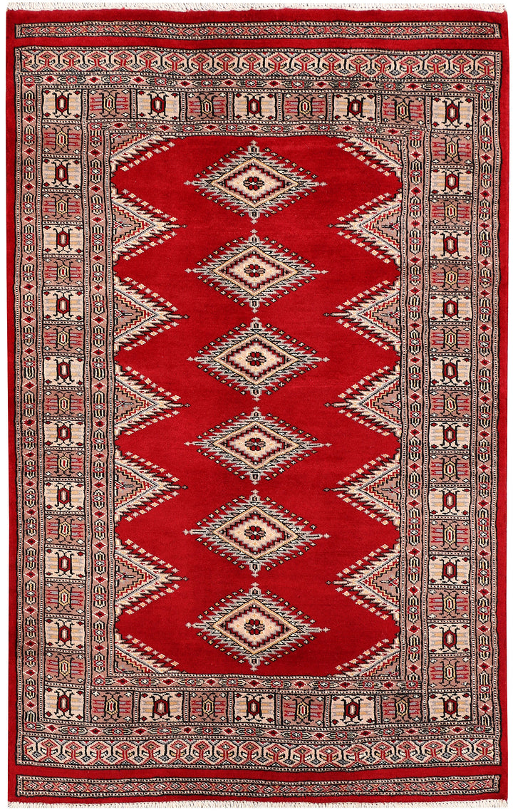 Dark Red Jaldar 3' 1 x 4' 11 - No. 47296 - ALRUG Rug Store