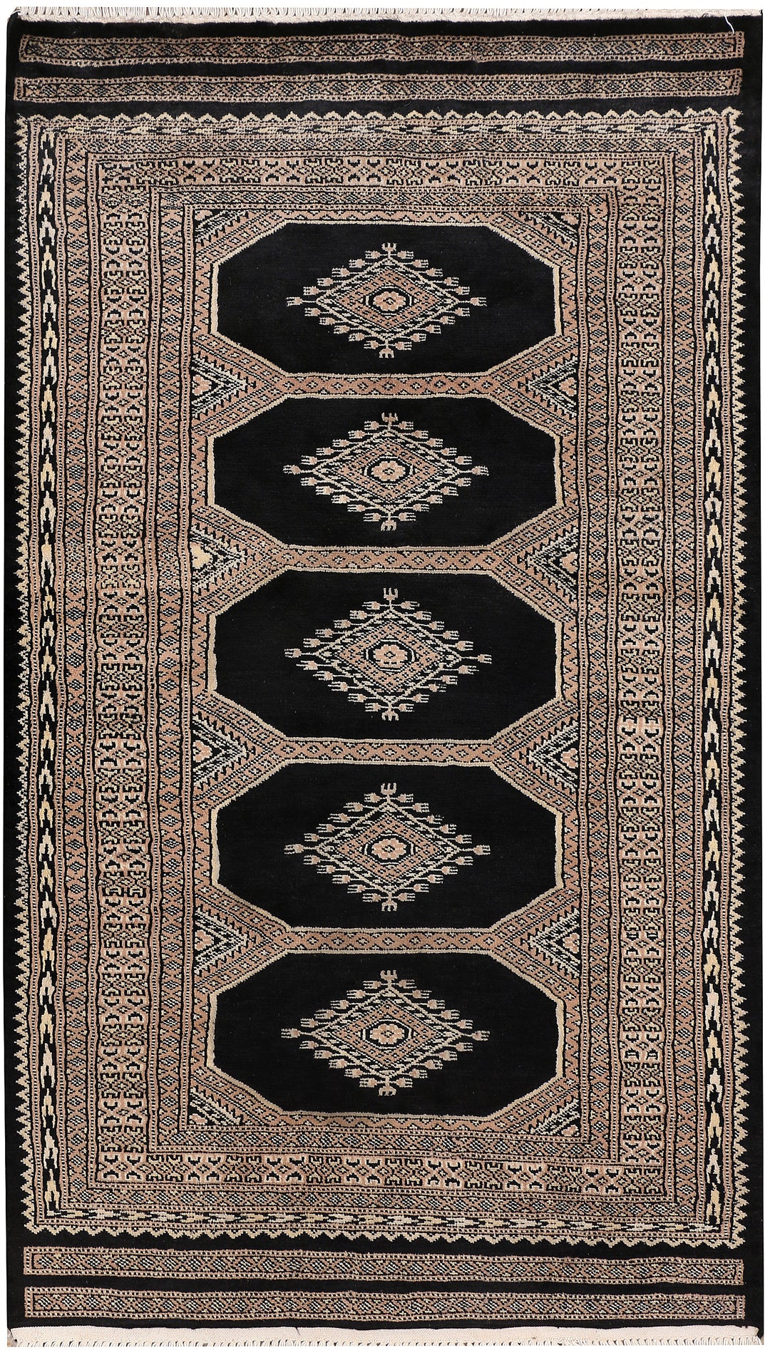 Black Jaldar 3' 1 x 5' 4 - No. 47303 - ALRUG Rug Store