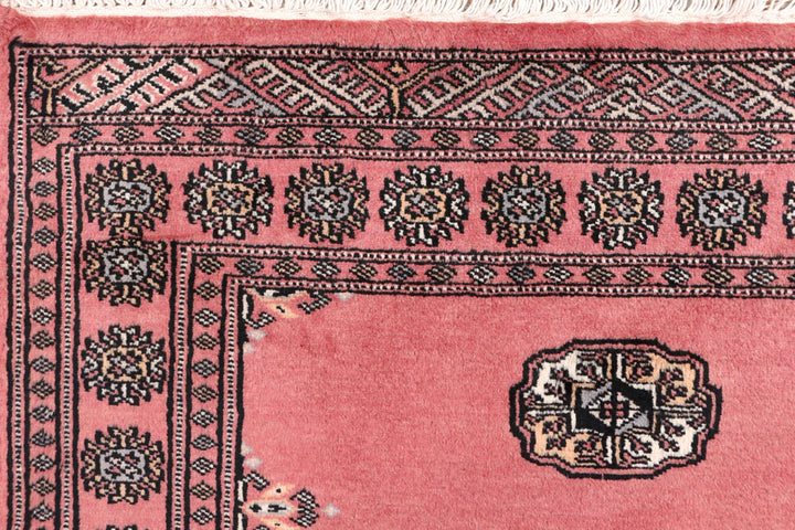 Light Coral Bokhara 3' 1 x 5' 1 - No. 47315 - ALRUG Rug Store