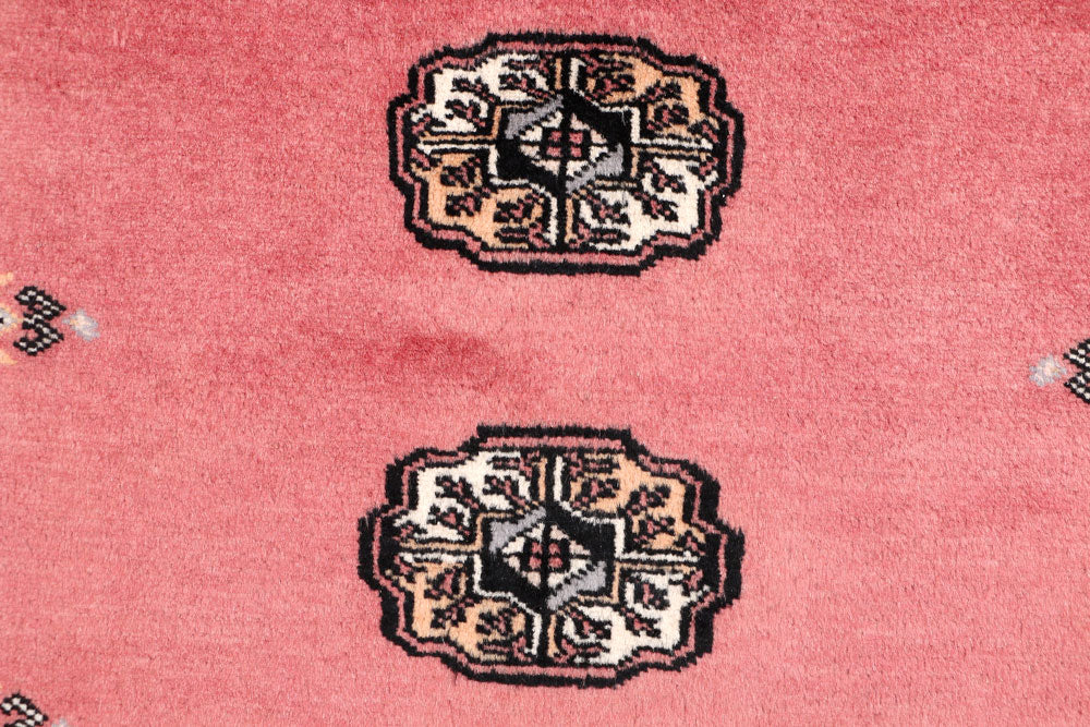 Light Coral Bokhara 3' 1 x 5' 1 - No. 47315 - ALRUG Rug Store