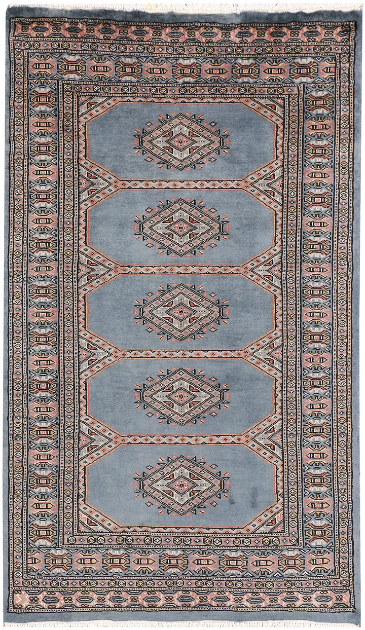 Light Slate Grey Jaldar 3' 1 x 5' 2 - No. 47328 - ALRUG Rug Store