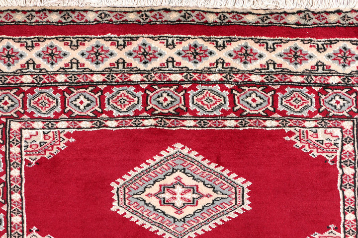 Dark Red Jaldar 3' 2 x 4' 11 - No. 47331 - ALRUG Rug Store