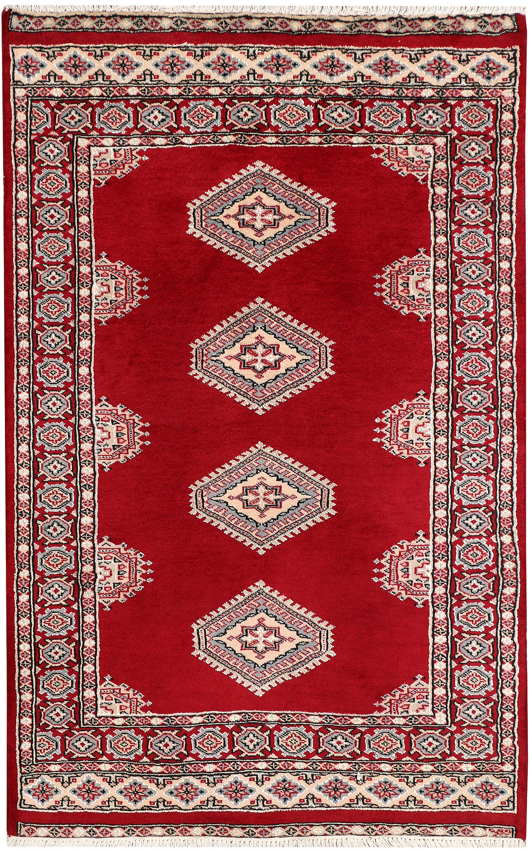 Dark Red Jaldar 3' 2 x 4' 11 - No. 47331 - ALRUG Rug Store