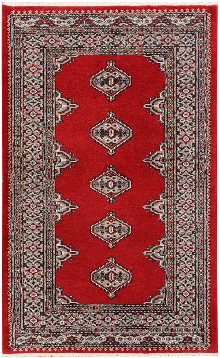 Dark Red Jaldar 3' 2 x 5' 1 - No. 47336 - ALRUG Rug Store