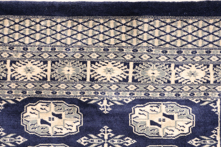 Midnight Blue Bokhara 3' 3 x 4' 11 - No. 47337 - ALRUG Rug Store