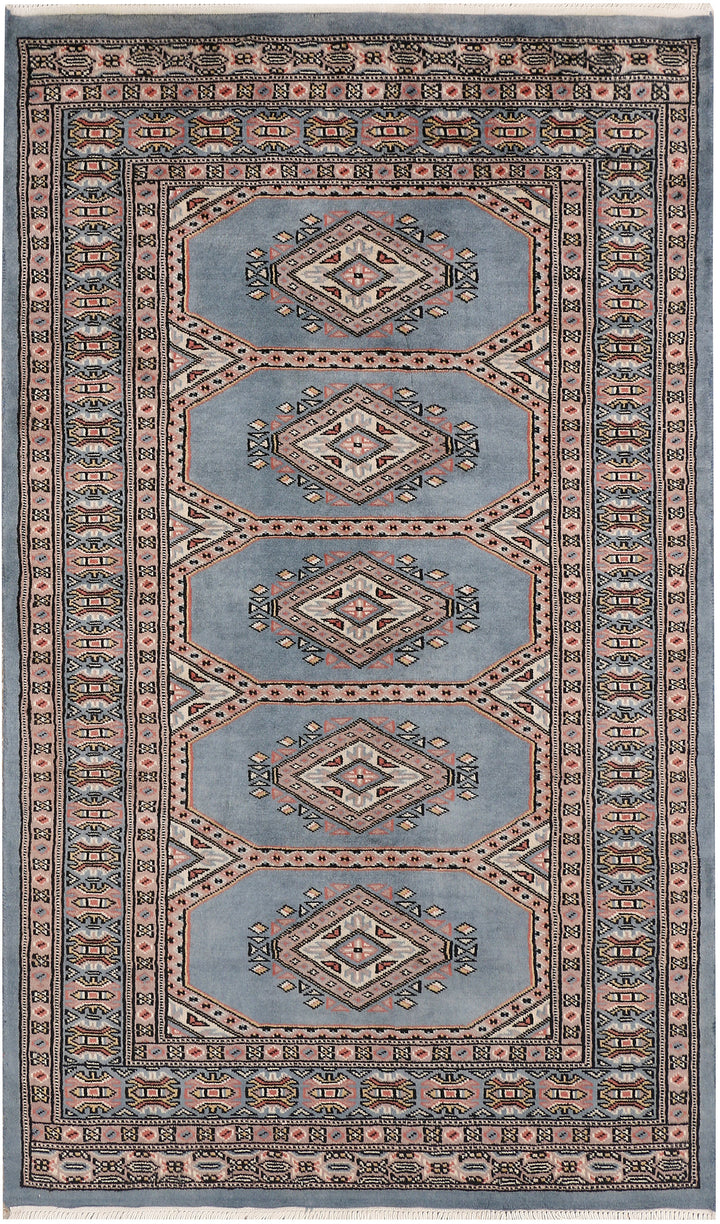 Light Slate Grey Jaldar 3'  1" x 5'  1" - No. QA98778