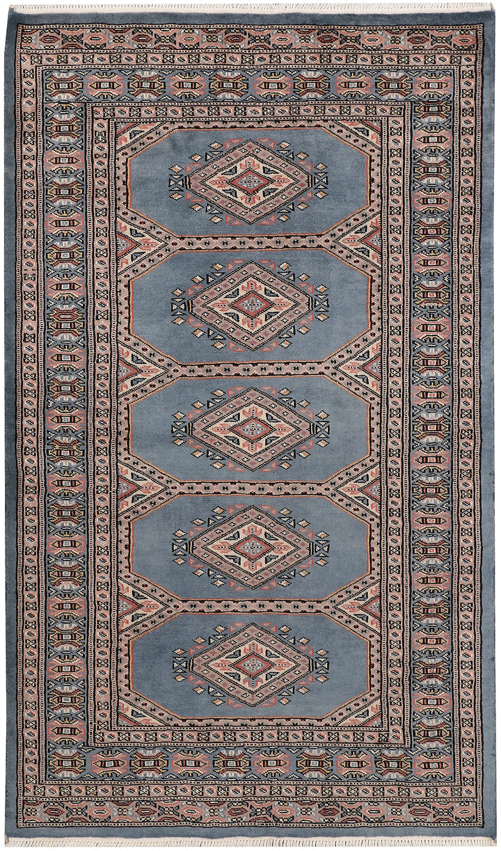 Light Slate Grey Jaldar 3'  2" x 5'  3" - No. QA79829