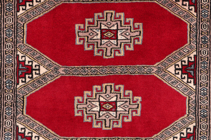 Dark Red Jaldar 3'  1" x 5' " - No. QA93512