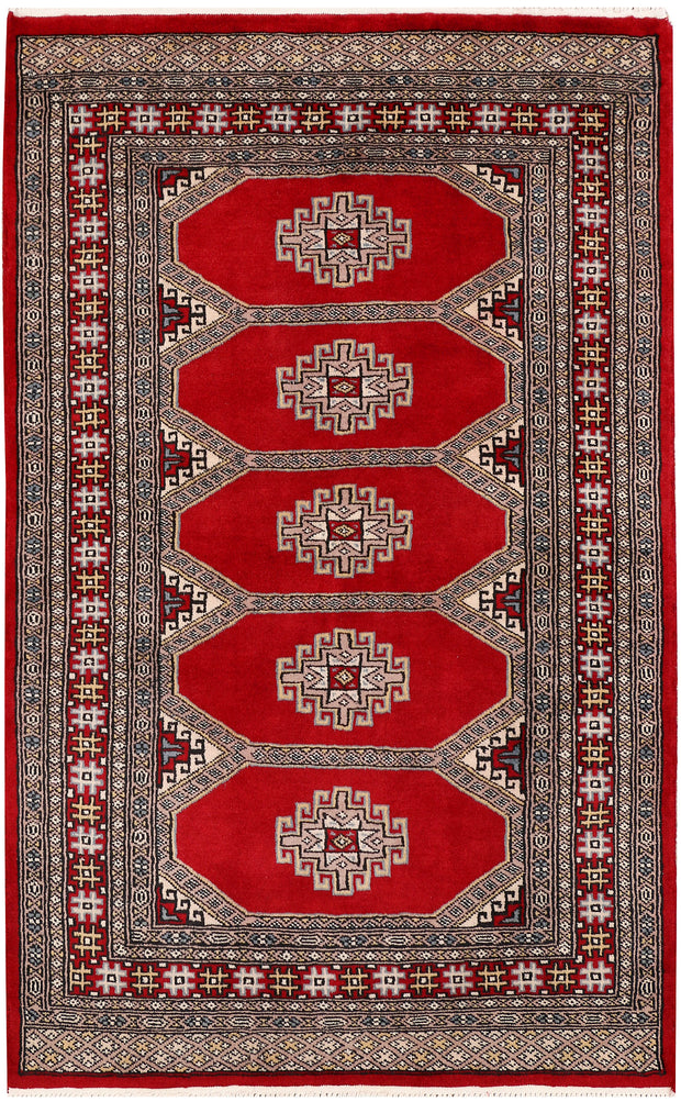 Dark Red Jaldar 3' 1 x 5' - No. 47378