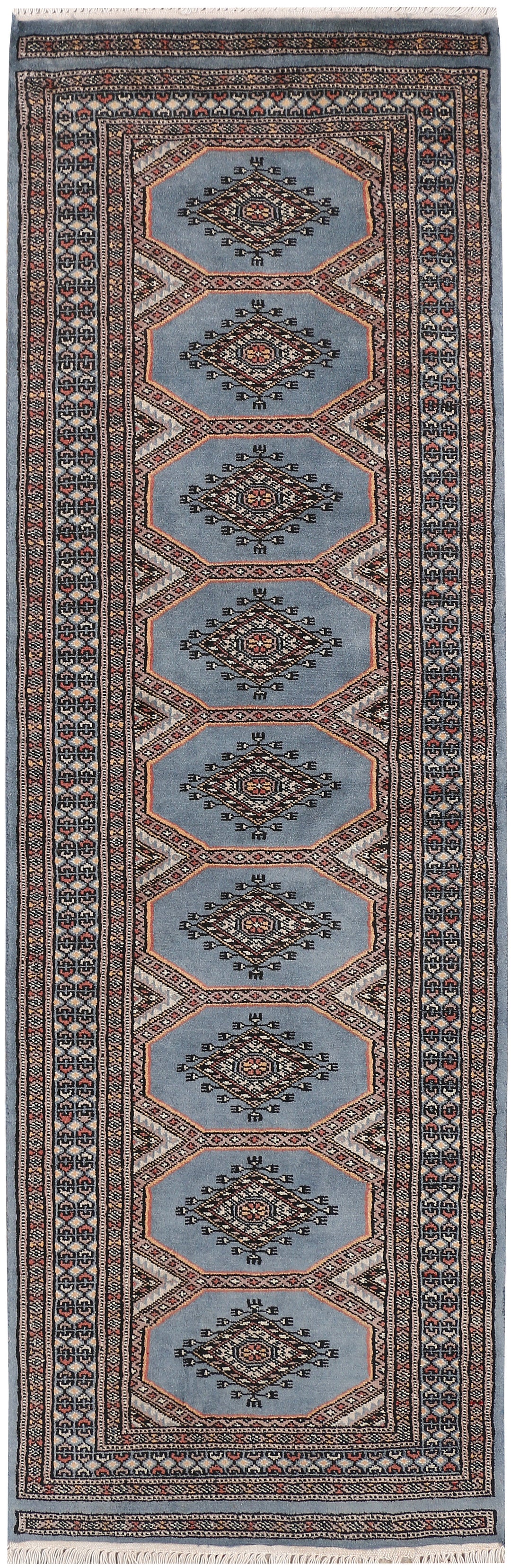 Light Slate Grey Jaldar 2' x 6' 2 - No. 47382 - ALRUG Rug Store