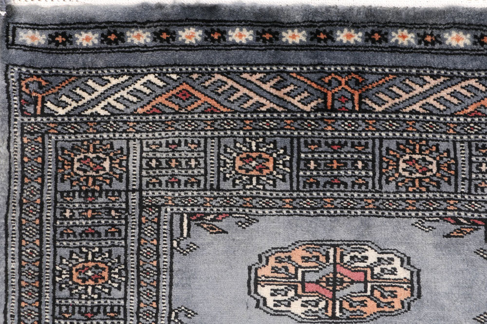 Light Slate Grey Bokhara 2' 1 x 5' 11 - No. 47386 - ALRUG Rug Store