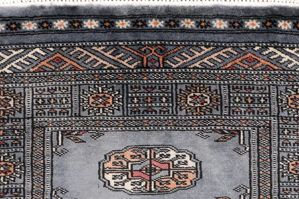 Light Slate Grey Bokhara 2' 1 x 5' 11 - No. 47386 - ALRUG Rug Store