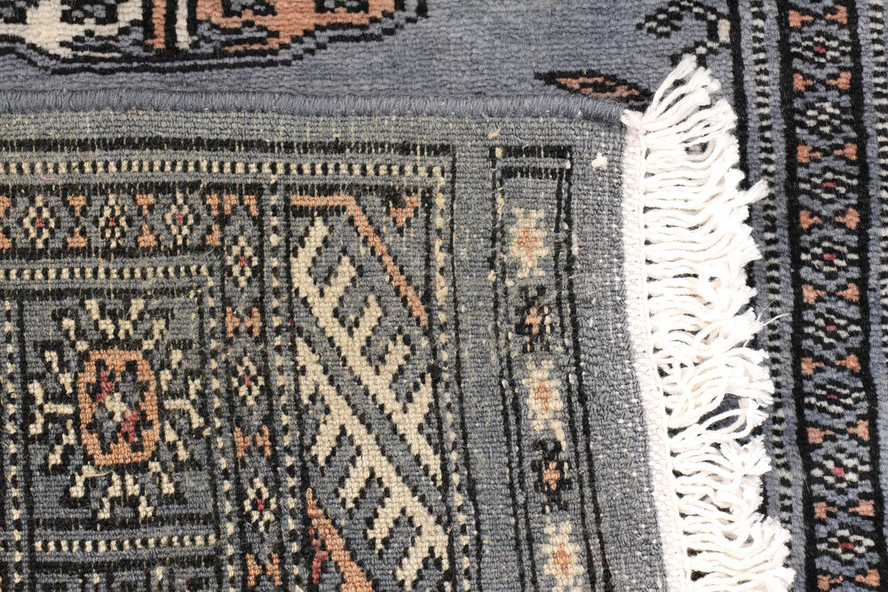 Light Slate Grey Bokhara 2' 1 x 5' 11 - No. 47386 - ALRUG Rug Store