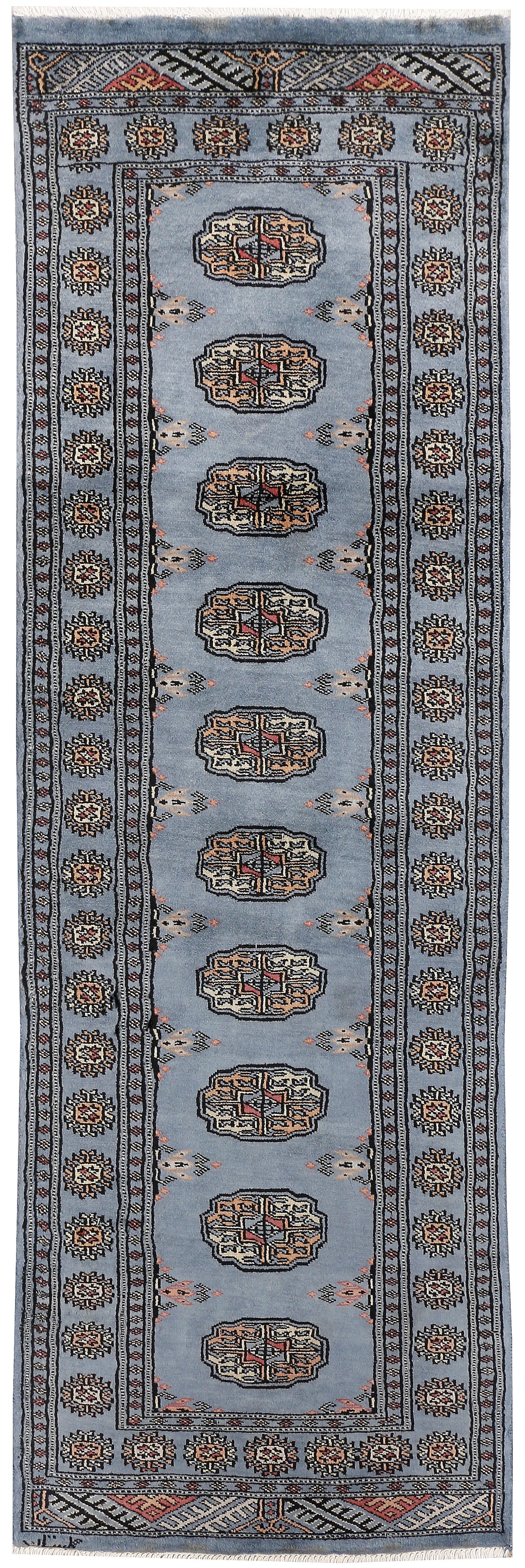 Light Slate Grey Bokhara 1' 11 x 6' 1 - No. 47395 - ALRUG Rug Store