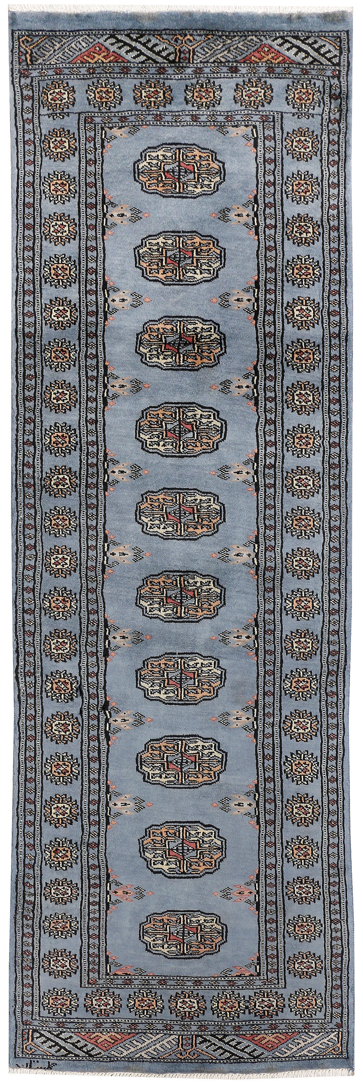 Light Slate Grey Bokhara 1' 11 x 6' 1 - No. 47395 - ALRUG Rug Store
