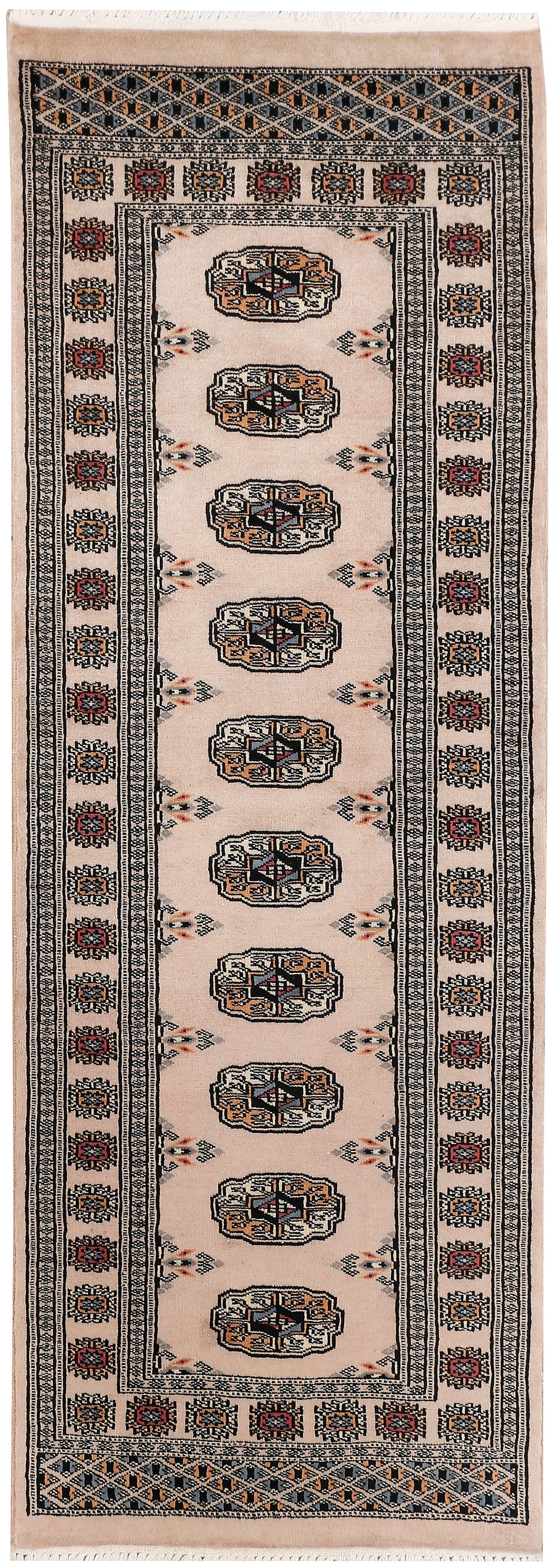 Tan Bokhara 2' 1 x 5' 10 - No. 47402 - ALRUG Rug Store
