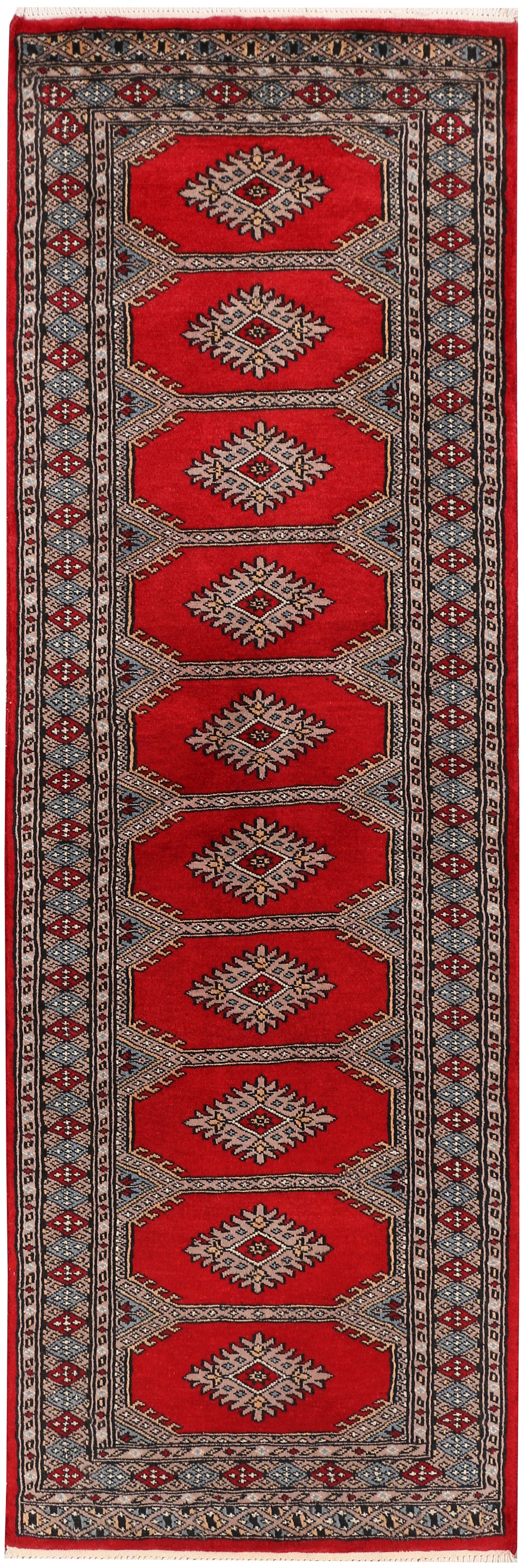 Firebrick Jaldar 2' 1 x 6' 3 - No. 47411 - ALRUG Rug Store