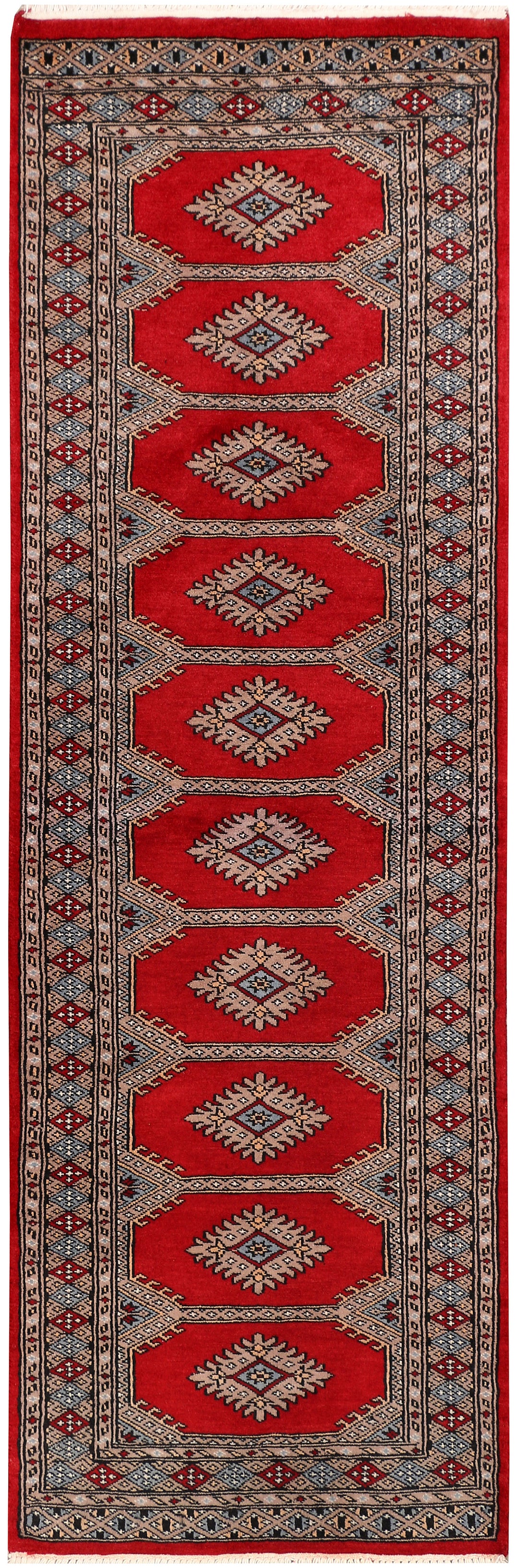 Firebrick Jaldar 2' 1 x 6' 3 - No. 47418 - ALRUG Rug Store