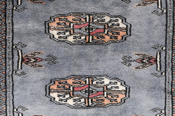 Grey Bokhara 2' 1 x 5' 11 - No. 47428 - ALRUG Rug Store