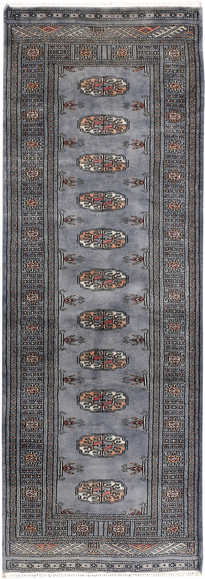 Grey Bokhara 2' 1 x 5' 11 - No. 47428 - ALRUG Rug Store