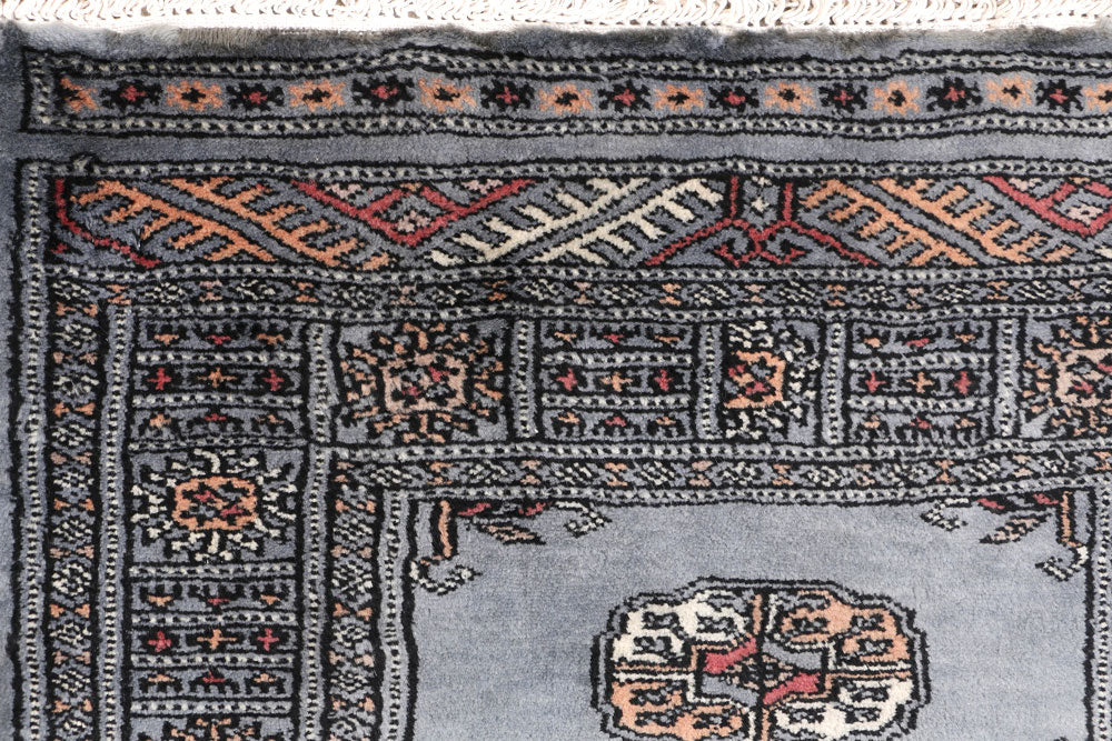 Slate Grey Bokhara 2' 1 x 5' 11 - No. 47431 - ALRUG Rug Store