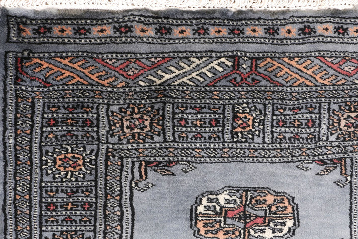 Slate Grey Bokhara 2' 1 x 5' 11 - No. 47431 - ALRUG Rug Store