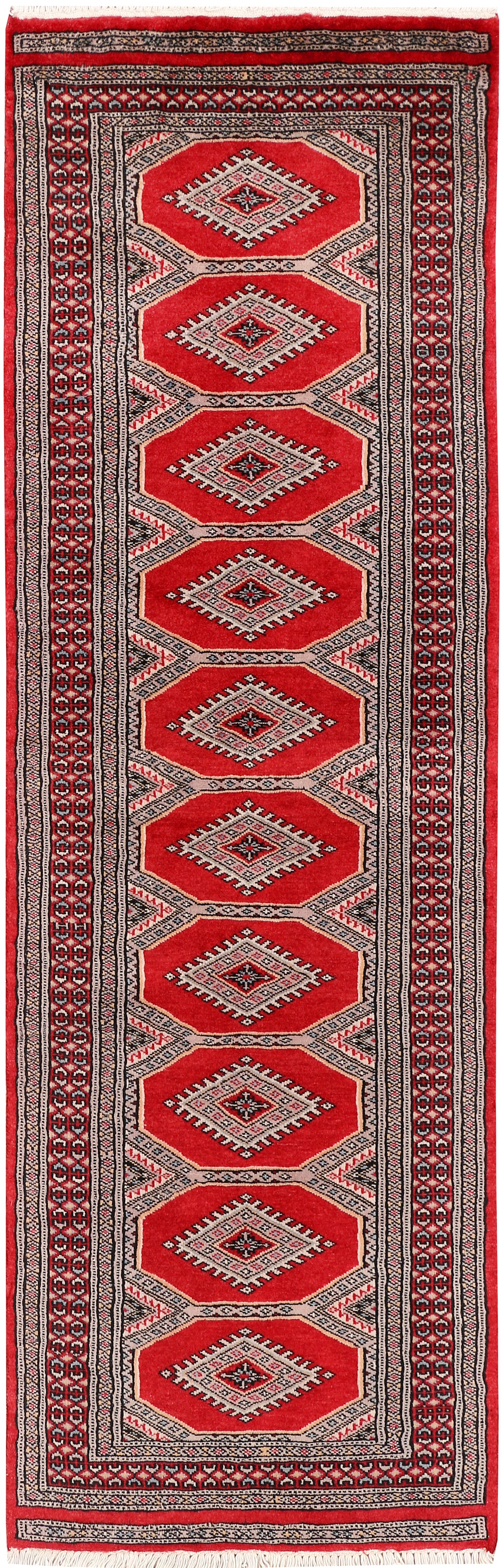 Firebrick Jaldar 2' x 6' 4 - No. 47434 - ALRUG Rug Store