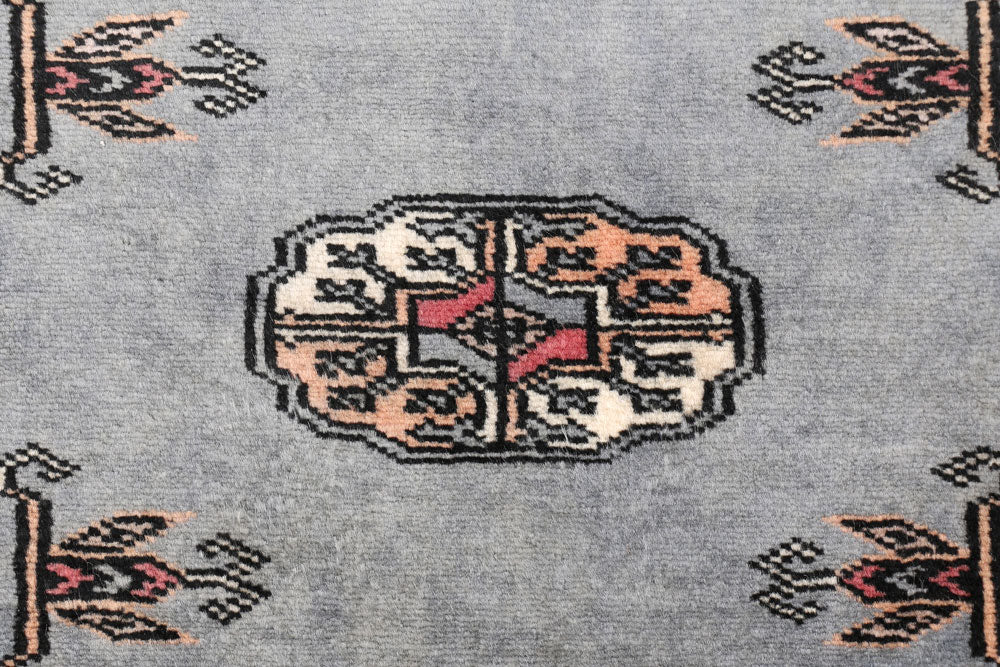 Dark Grey Bokhara 2' x 6' - No. 47435 - ALRUG Rug Store