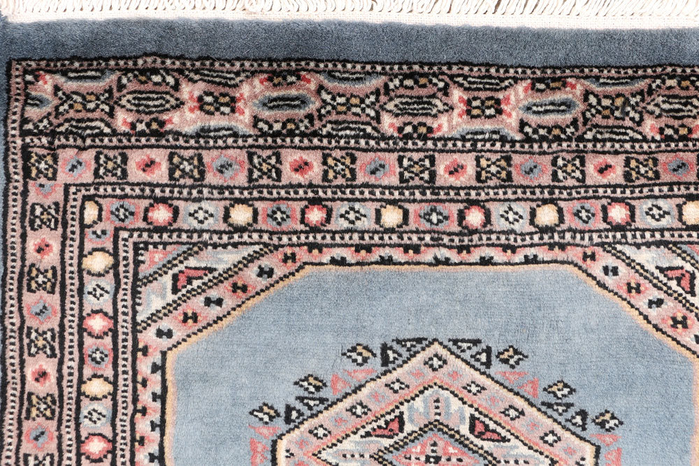 Light Slate Grey Jaldar 2' x 6' 4 - No. 47439 - ALRUG Rug Store