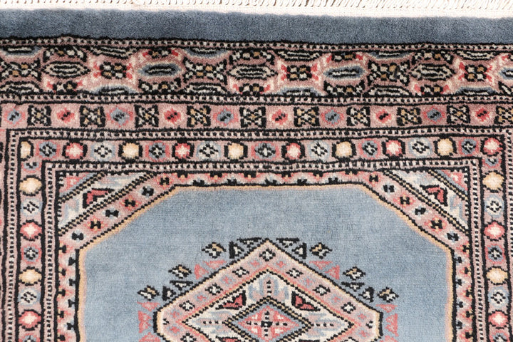 Light Slate Grey Jaldar 2' x 6' 4 - No. 47439 - ALRUG Rug Store