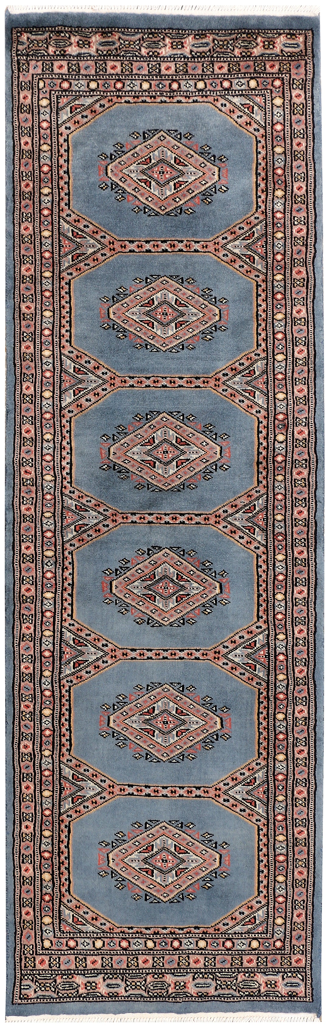 Light Slate Grey Jaldar 2' x 6' 4 - No. 47439 - ALRUG Rug Store