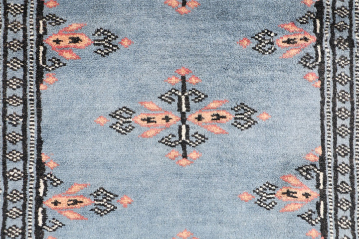 Light Slate Grey Butterfly 2' x 6' 2 - No. 47445 - ALRUG Rug Store