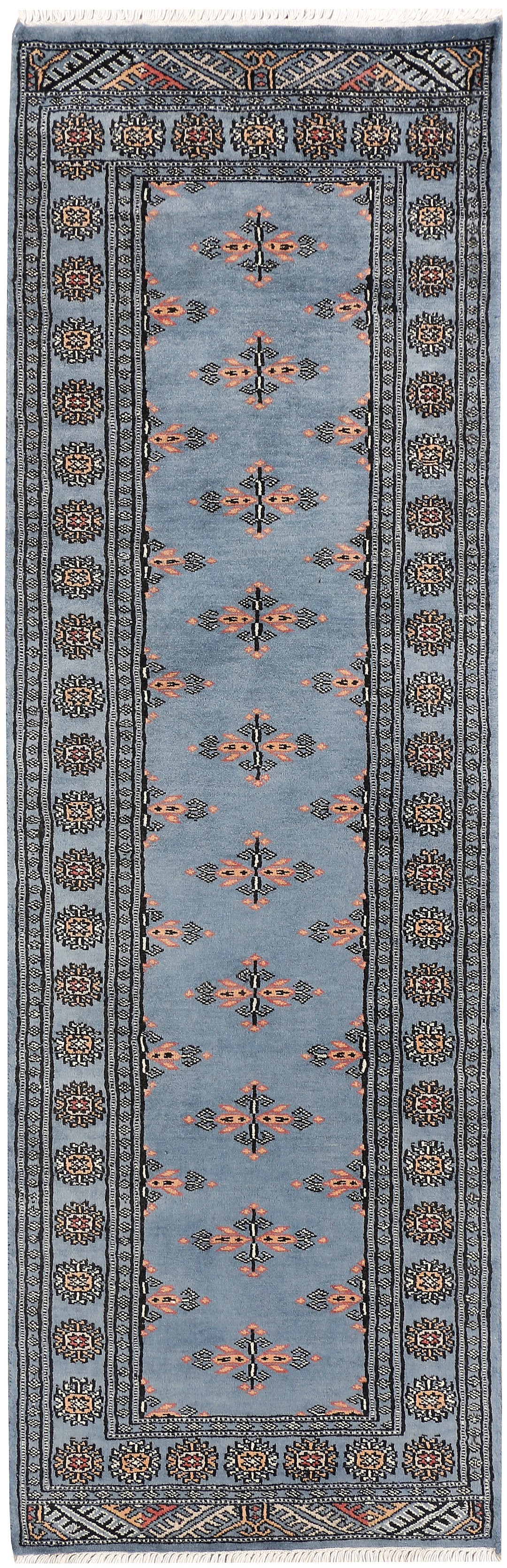 Light Slate Grey Butterfly 2' x 6' 2 - No. 47445 - ALRUG Rug Store