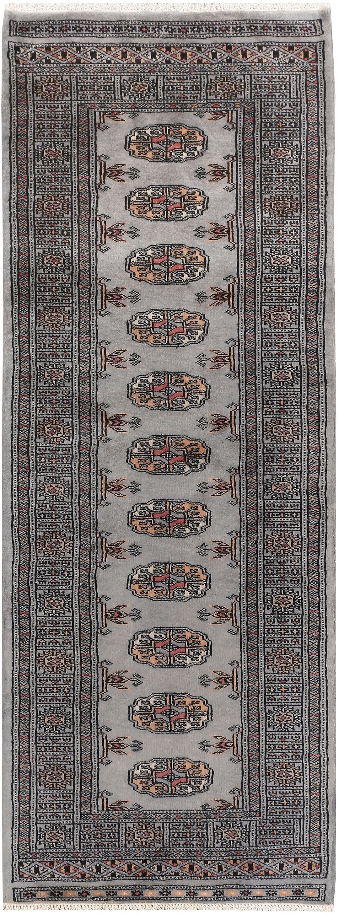Dark Grey Bokhara 2' x 5' 8 - No. 47454 - ALRUG Rug Store