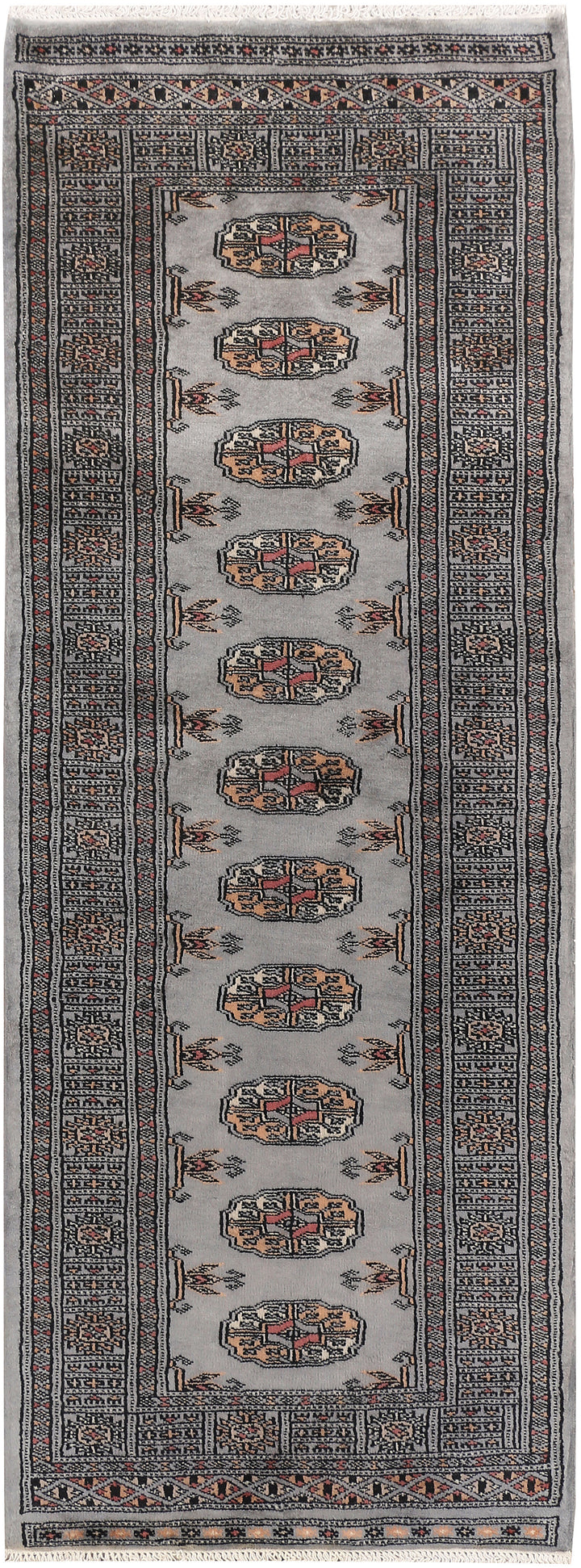 Dark Grey Bokhara 2' x 5' 8 - No. 47454 - ALRUG Rug Store